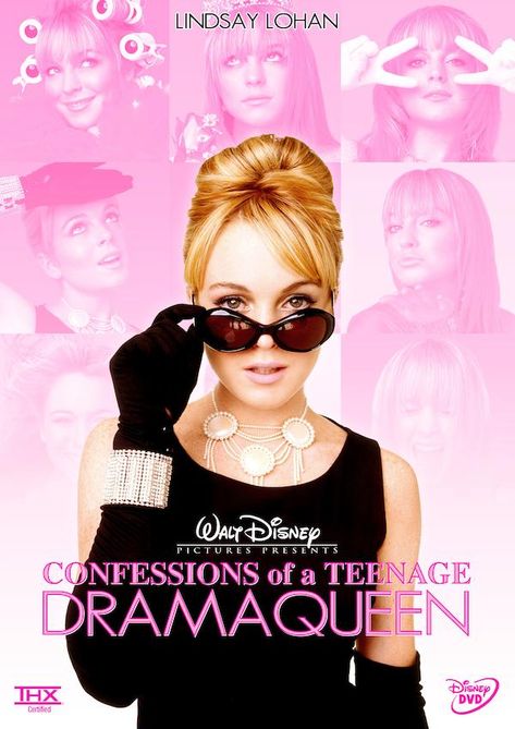 Confessions Of A Teenage Drama Queen Poster, Girly Movie Posters, Girly 2000s Movies, 2000s Movies List, Y2k Films, 2000s Girly Movies, Fashion Movies To Watch, 2000s Movie Posters, Pink Movie Poster