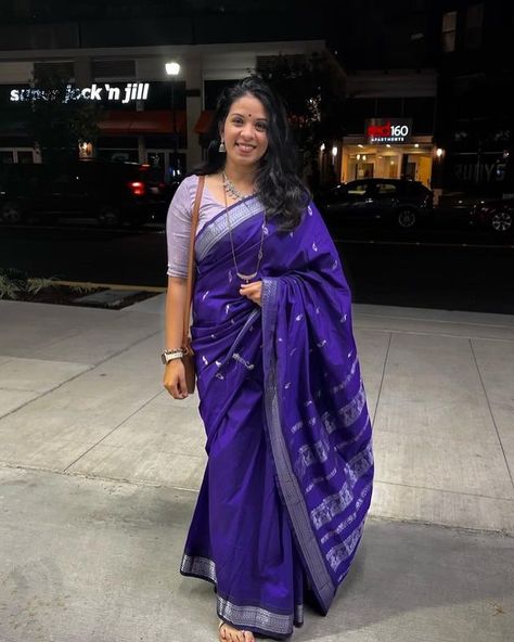 Happy customer Radhika in Violet cotton silk saree! ❤️Thank you for sharing this beautiful moment with us. Seeing our customers so delighted truly warms our hearts and motivates us to keep bringing you the best styles! #HappyCustomer #CustomerSatisfaction #GreenSareeLove #SmilingFaces #JoyfulMoments #ThankYouCustomers #shopaholicdiaries #fashionistaforever #happy #happycustomer #sarees #happycustomer #sareelove #trendingsarees #southsaree [sarees, sareesofinstagram, silksarees, sareese... Violet Saree, Cotton Silk Saree, Thank You Customers, Green Saree, Best Poses For Pictures, Happy Customer, Indian Traditional, Half Saree, Poses For Pictures