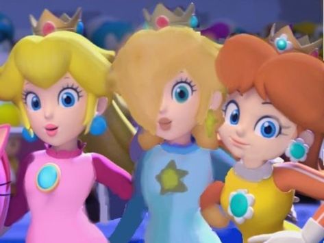 peach,daisy,rosalina Peach Daisy Rosalina, Mario Kart, Princess Peach, Mario, Daisy