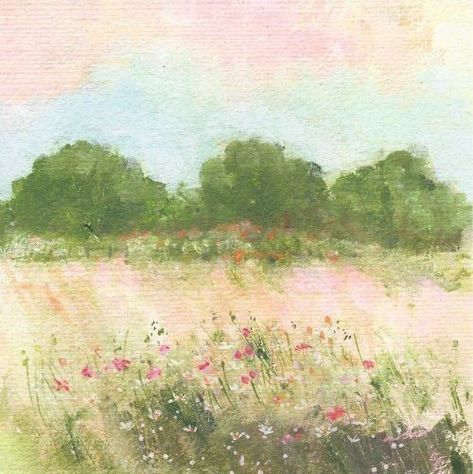 Photo Widget, Monet Art, 수채화 그림, Harvest Time, Fairytale Art, April Showers, Art Collage Wall, Flower Art Painting, Ethereal Art