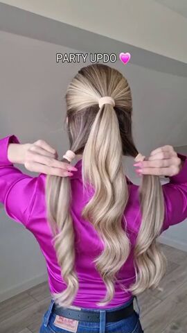 This easy updo is the perfect style for getting your hair off your neck in the hot, sticky heat this summer. It’s super cute and stylish for a party, or even for a glamorous day at work. Easy Updos For Long Heavy Hair, Updos Long Hair Easy, Casual Easy Updos, Easy Fun Updos For Long Hair, Simple Updos For Long Thick Hair, Long Hair Upstyles Easy, Updo For Long Hair Easy, Easiest Updos For Long Hair, Easy Side Updos For Medium Hair