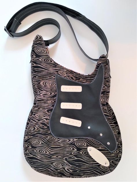 SalePDF Download The Solo Guitar Bag By OliMae Originals | Etsy Sewing Projects Presents, Guitar Shaped Bag, Candy Themed Bedroom, Thrift Flip Ideas, Guitar Bag, Thrift Flip, Sewing Design, Guitar Design, Unique Bags