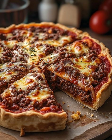 🍕🥧 Beef Pizza Pie 🍕🥧 "A delicious and hearty twist on pizza with a crescent roll crust, seasoned beef, and all your favorite toppings! Perfect for family dinners or game day." 🍕 Ingredients: - 1 lb ground beef 🥩 - 1/2 cup diced onion 🧅 - 1 cup pizza sauce 🍅 - 1 tsp Italian seasoning 🌿 - 1/2 tsp garlic powder 🧄 - 1/4 tsp salt 🧂 - 1/4 tsp black pepper ⚫️ - 1 package (8 oz) refrigerated crescent roll dough 🥐 - 1 1/2 cups shredded mozzarella cheese 🧀 - 1/2 cup sliced pepperoni 🍖 - 1/2 cup slice... Ground Beef Pizza Dough, Italian Food Pizza, Crescent Roll Crust, Beef Pizza, Pizza Pies, Delicious Pizza Recipes, Pizza Italian, Food Pizza, Crescent Roll Dough