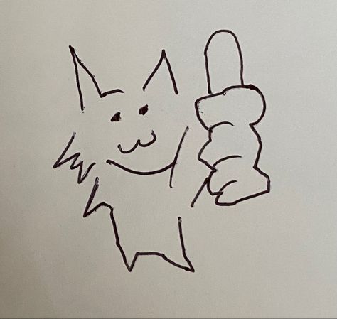 Cat Thumbs Up Drawing, Cat Thumbs Up, Mf Doom Graffiti, Doom Graffiti, Thumbs Up Drawing, Goofy Goober, Thumb Up, Mf Doom, Random Drawings