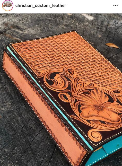 Western Leather Bible Cover, Cowhide Bible Cover, Tooled Leather Bible Cover, Diy Leather Working, Handmade Leather Work, Custom Leather Work, Leather Garments, Leather Bible Cover, Leather Checkbook Cover