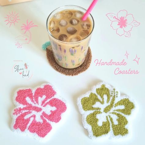 Get ready to feel the warmth of summer with amazing mug rugs! 🌺🏝 For more, you can check out my etsy account or send me a message for a custom design. 🥥 ✨️✨️✨️✨️✨️ • Hello! 🐱 I just wanted to let you know that you can write from DM for wholesale and personalized orders. 📦 • I'm always here to help if you need anything else! 💌 • • • • • #punchneedleembroidery #punchneedlecraft #punchneedlecoasters #punchneedleworld #punchneedledecor #punchneedleartist #punchneedlewholesale #madeshop... Bunch Needle, Rug Tufting Ideas, Punch Toka, Tufting Ideas, Punch Needling, Rug Tufting, Cute Coasters, Custom Cat Portrait, Needle Embroidery