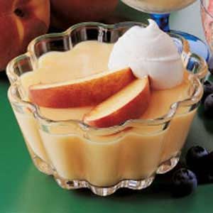 peach pudding Peach Pudding, Easy Pudding Recipes, Easy Puddings, Peach Desserts, Desserts Vegan, Peach Recipe, Pudding Desserts, Creamy Desserts, Think Food