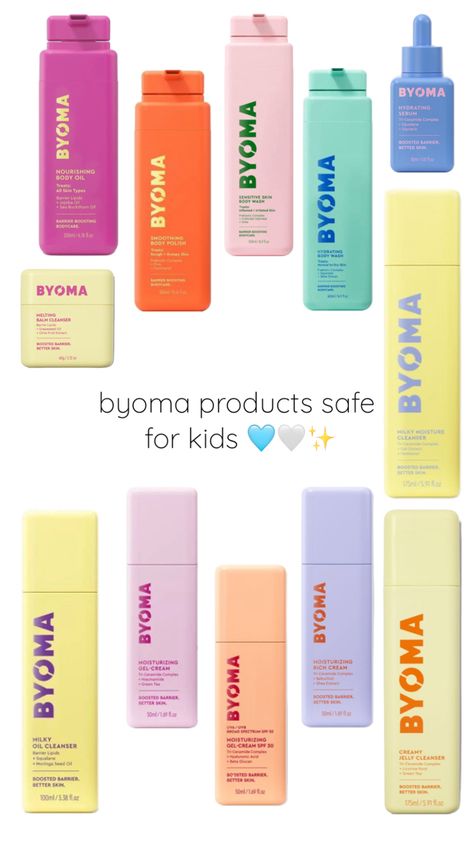 #byoma #skincare products safe for kids and tweens 🩷🩷. hope this helps! #preppy #byomaskincare #sephora #ulta #boots Skin Care Products Safe For Kids, Skincare Safe For Kids, Byoma Skincare For Kids, Kid Safe Skincare, Good Skincare For Kids, Byoma Skincare Safe For Kids, Safe Skincare For Kids, Sephora Skin Care For Kids, Kid Skincare