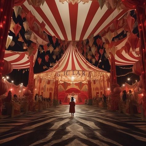 𝕻𝖔𝖎𝖘𝖔𝖓 𝕹𝖎𝖌𝖍𝖙𝖒𝖆𝖗𝖊 Spooky Circus Aesthetic, Creepy Circus Aesthetic, Circus Dark Aesthetic, Medieval Circus Aesthetic, Carnival Dark Aesthetic, Poison Nightmares, Carnival Show, Circus Ideas, Circus Acts