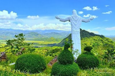 The Department of Tourism in Central Luzon recently cited the Monasterio de Tarlac as "the most revered pilgrimage site" in the region "on account of its spiritual prominence as the shrine of the sacred relic of the true cross upon which Jesus Christ was crucified and died." Central Luzon, Art Competition Ideas, Photo Collage Template, Art Competitions, Collage Template, Sacred Places, Tourist Spots, Pilgrimage, Photo Collage