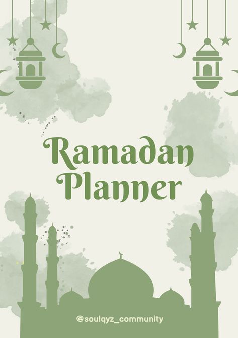 Ramadan Planner .pdf Ramadan Planner, Planner Pdf, Ramadan