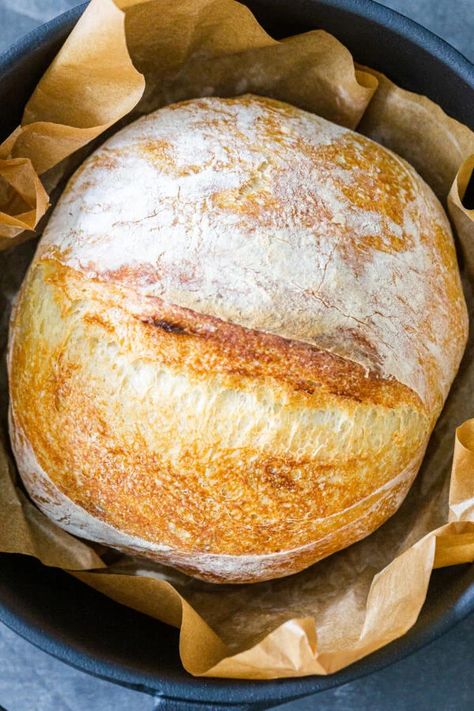 Boule Bread Recipe, Bread In A Dutch Oven, Discard Bread, Dutch Oven Bread, Knead Bread Recipe, Bake Bread, Knead Bread, Bread Shaping, Fried Chicken Breast