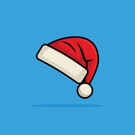 Christmas Cap, Christmas Hat Drawing, Santa Hat Drawing, Christmas Hat Illustration, Santa Hat Illustration, Christmas Hat Png, Cat With Santa Hat Drawing, Santa Claus Cap, Santa Vector Illustration