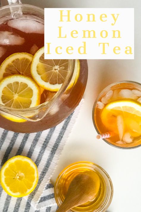 Looking for a new iced tea recipe to try this summer? Look no further, this is it! Honey Iced Tea will quench your thirst on any sunny day. Honey Lemon Iced Tea, Lemon Ice Tea Recipe, Lipton Iced Tea Recipe, Home Made Ice Tea, Lemon Iced Tea Recipe, Honey Iced Tea, Black Tea Recipe, Honey Lemon Tea, Lemon Iced Tea