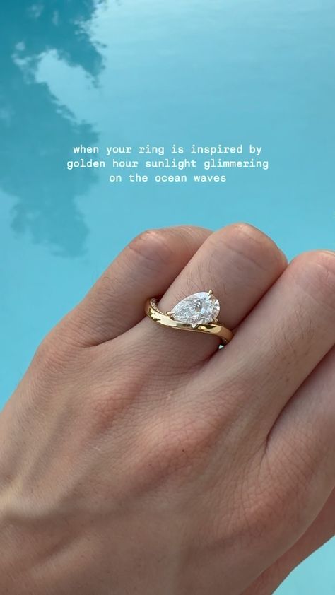 ROEN • A Modern Maison | LAGUNA Wave — inspired by golden hour sunsets glimmering on the beautiful water at Laguna Beach, CA. PM us or email us at bespoke@roen.nyc… | Instagram Nyc Instagram, Beautiful Water, Wave Ring, Dream Engagement, Dream Engagement Rings, Wedding Inspirations, Laguna Beach, Wedding Dress Styles, Dress Styles