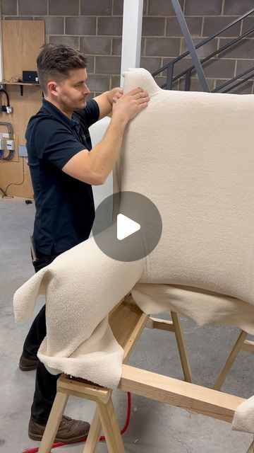 PERCE & WILLIAMS on Instagram: "Watch as we create this bespoke baby rocker ✂️ Working to a design brief supplied by our client, we were given the task to create a rocking chair that was as soft as a cloud and that would last for years to come, all in time for when the new addition to their family arrives. Upholstered in: @casaltissus Texel Ivoire Contact us with any enquiries you may have or visit www.perceandwilliams.co.uk for more. #perceandwilliams #upholstery #furniture #furnituredesign #bespoke #britishmade #watchmework #atwork #interiors #interior #interiordesign #luxuryinteriors #luxuryhighenddesign #highendinteriors #luxuryliving #luxuryfurniture #livingroomdecor #designideas #handmadefurniture #handmadeuk #homeinterior #homeinsperation #decor #lifestyle #luxury #babyr Rocking Chair Diy, Baby Chairs Diy, Diy Rocking Chair, Chair Reupholstery, Furniture Reupholstery, Design Brief, Upholstered Couch, Reupholster Furniture, Baby Rocker