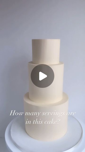 🐱Cat Campbell on Instagram: "How many people will this cake serve? 
A shawty 4” top tier, tall 6” middle tier, and a tall 7” bottom tier 🤔 
.
.
.#ottawa #ottawacakes #cakeservings #weddingcakes" Multi Tier Cake, Separate Cake Tiers, How To Stack A 3 Tier Cake, 8 And 6 Inch Tiered Cake, Tier Cake With Acrylic Spacer, Tall Cakes, January 15, How Many People, Cake Servings