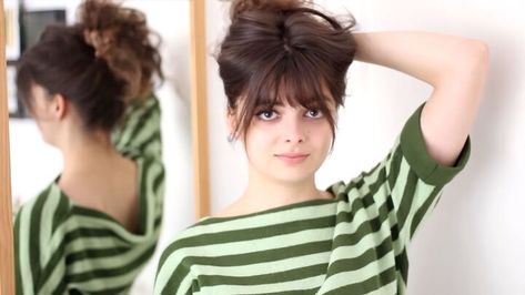 Modern Bridgette Bardot Hair, Bridgitte Bardot Hair, Bridget Bardot Updo, Bridget Bardot Inspired Hair, Bardot Bangs Tutorial, Bardot Updo, Brigitte Bardot Hair Updo, Bardot Hair Tutorial, Brigitte Bardot Hairstyle