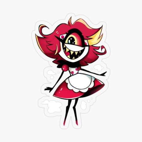 Niffty Hazbin Hotel, Niffty Hazbin, Sticker Illustration, Edible Images, Decorate Notebook, Coloring Stickers, Helluva Boss, Glossier Stickers, Transparent Stickers