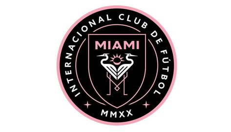 Inter Miami FC Logo Miami Logo, Soccer Flags, Inter Miami Cf, Miami Football, Miami Club, Sports Flags, Mls Soccer, Soccer Logo, Inter Miami