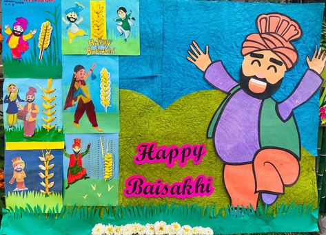 Happy Baisakhi, Hand Crafts For Kids, Hand Crafts, Bulletin Board, Bulletin Boards, Crafts For Kids, Quick Saves