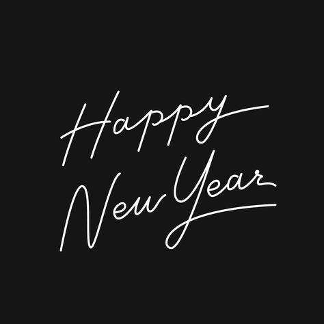 Happy New Year Calligraphy Design, New Years Words, 2024 New Year Design, Happy New Year 2024 Design, Happy New Year Font, Happy New Year Aesthetic, Happy New Year Calligraphy, Happy New Year Lettering, Happy New Year Sign