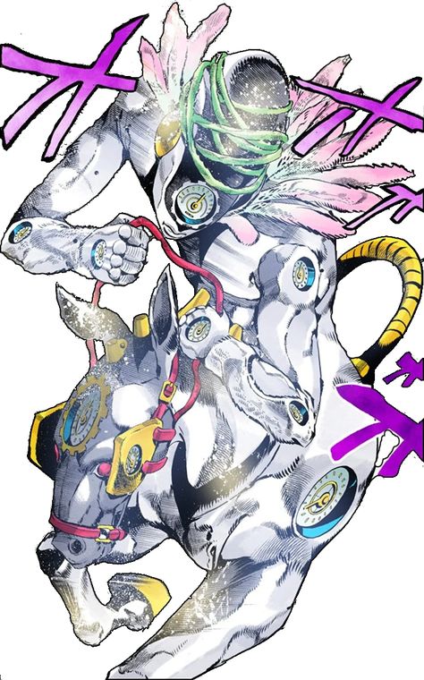 Made in Heaven (メイド・イン・ヘブン Meido In Hebun) is a Stand belonging to Enrico Pucci, featured in Stone Ocean. This Stand is the final metamorphosis in a chain following Whitesnake and C-Moon; one of the very last elements of the plan referenced in DIO's Diary. It was considered by DIO to be the ultimate Stand and the key to achieving "heaven". Stone Ocean, Made In Heaven, Stone, White