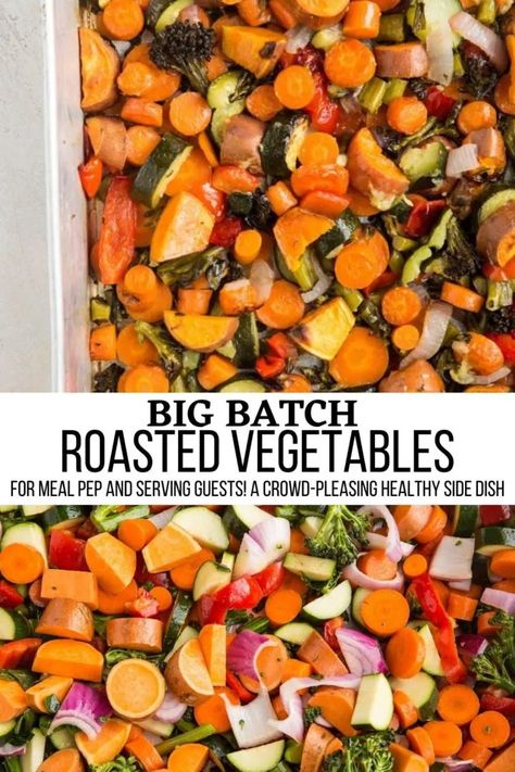 Healthy Roasted Vegetables, Batch Meals, 400 Calorie Meals, Healthy Freezer Meals, Vegetable Prep, Healthy Side Dish, Roasted Root Vegetables, Best Vegetarian Recipes, Healthy Side