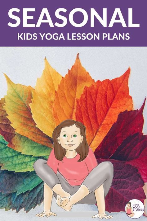 seasonal yoga poses for kids - kids yoga lesson plans| Kids Yoga Stories Yoga For Anger, Preschool Yoga, Yoga Pose Ideas, Yoga Poses For Kids, Kid Yoga Lesson Plans, Yoga Lesson Plans, Kids Yoga Classes, Animal Yoga, Yoga Themes