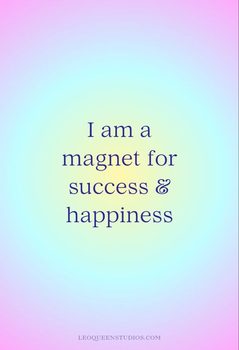 Pastel aesthetic lockscreen with positive affirmation for lucky girl syndrome Happiness Affirmations Positive, I Am Affirmations For Success, Positive Abundance Affirmations, Manifestations For 2024, Best Affirmations For Success, I Am A Magnet For Success, Magnetic Aura Affirmation, Happiness Affirmation Quotes, I Am Healed Affirmations