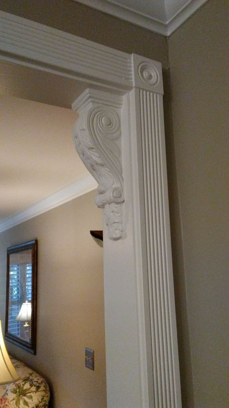 Pillar Molding Design, Pillar Moulding Design, Arch Trim Molding, Ornate Trim Molding, Homemade Projector, Flexible Moulding, Ornate Ceiling Moulding, Arch Designs For Hall, Academia House