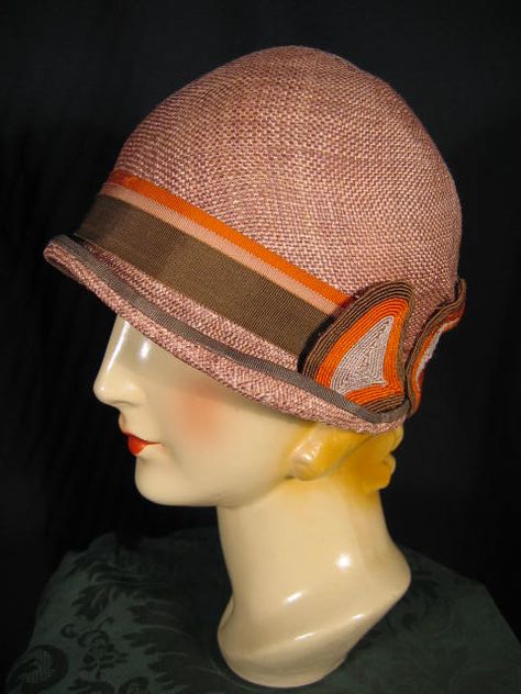 1920s Clothing, 1920s Hats, Art Deco Hats, 1920s Accessories, Flapper Cloche, Straw Cloche Hat, 1920s Women, 1920's Style, Cloche Hats