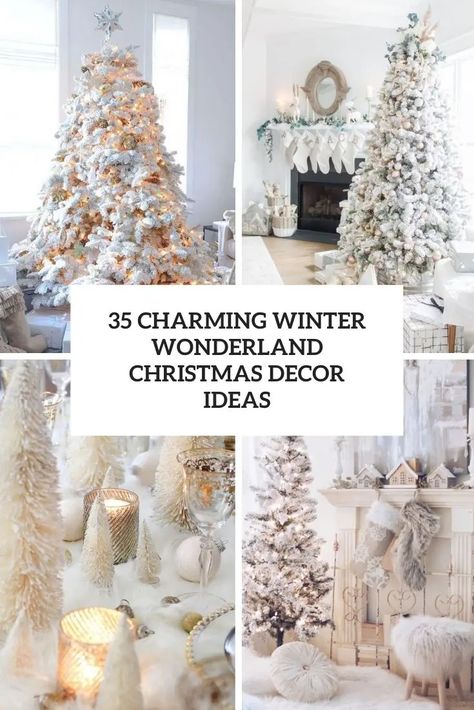 Christmas Tree Hacks, Winter Wonderland Christmas Decor, Wonderland Christmas Decor, Winder Wonderland, Winter Wonderland Christmas Party, Amazing Christmas Trees, Winter Wonderland Decorations, Wonderland Christmas, Snowy Christmas Tree