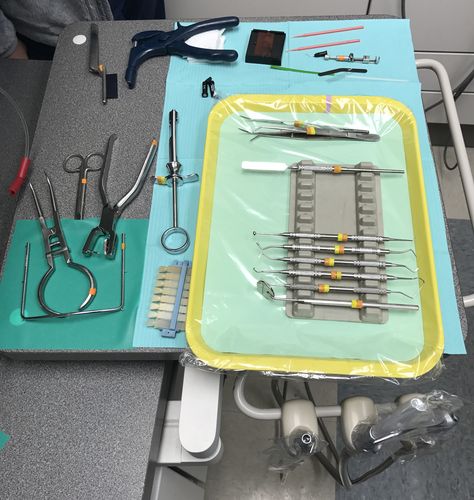 Composite Tray SetUp.   Dental Assistant, DA, Dental Asst., Tray Set ups, Dental Office, Student, Dental Assisting Training Dental Tray Setup, Dental Supply Organization, Dental Assistant School, Esthetic Dentistry, Dental Assistant Study, Dental Hygiene Student, Holistic Dentistry, Dental World, Aesthetic Dentistry