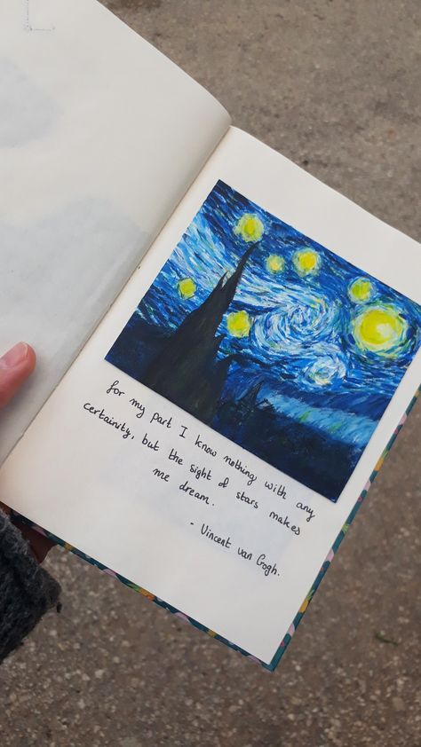 Van Gogh Pixel Art, Starry Night Drawing, Starry Night Journal, Journal Painting, Starry Night Painting, Vincent Van Gogh Art, Arte Van Gogh, Meaningful Drawings, Art Journal Therapy