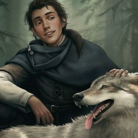 Male ranger / druid with wolf companion friendly character character portrait DnD / Pathfinder inspiration Ranger Rpg, Beautiful Sketches, Human Male, A Wolf, 판타지 아트, Fantasy Inspiration, Book Inspiration, Character Creation, Dnd Characters