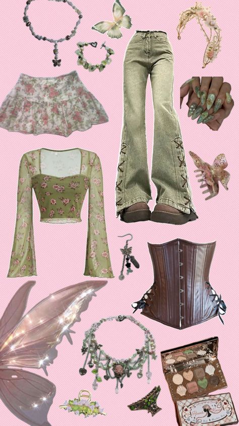 Pink Fairycore Outfits, Pink Fairy Outfit, Skyler Aesthetic, Fairy Outfit Ideas, 2005 Fashion, Whimsical Aesthetic, Sheer Tops, Fairy Outfit, Pink Fairy