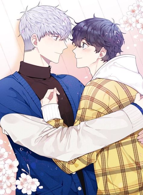 📚Cherry Blossoms After Winter #yaoi #shounenai #bl Cherry Blossoms After Winter, Wattpad Book Covers, Handsome Anime Guys, Cute Anime Guys, Manhwa Manga, Cute Anime Couples, Cherry Blossoms, Anime Love, Cosplay Anime