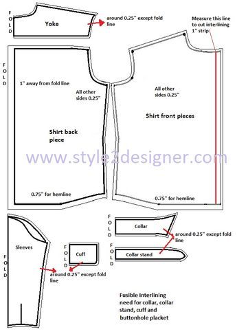 Linen Shirt Pattern, Basic Shirts Pattern, Boys Shirts Pattern, Mens Shirt Pattern, Shirt Patterns For Women, Sewing Men, Mens Sewing Patterns, Shirt Collar Pattern, T Shirt Sewing Pattern