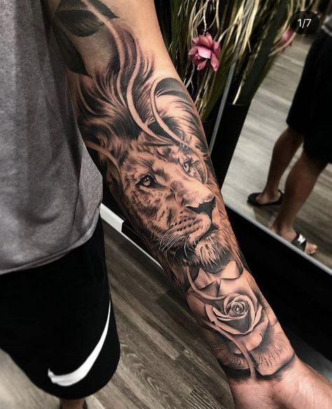 Tattoo Planets, Sanskrit Tattoo, Lion Tattoo Sleeves, Grim Reaper Tattoo, Tattoo Dotwork, Lion Head Tattoos, Forarm Tattoos, Marvel Tattoos, Alien Tattoo