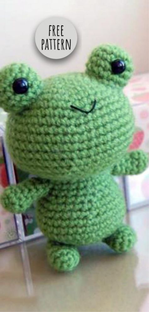 Blanket Yarn Amigurumi Free Pattern, Crochet Leggy Frog Free Pattern, Crochet Animals Free Patterns Beginner, Free Frog Crochet Pattern, Crochet Animal Patterns Free, Crochet Frog Free Pattern, Crochet Amigurumi For Beginners, Frog Crochet Pattern, Amigurumi For Beginners