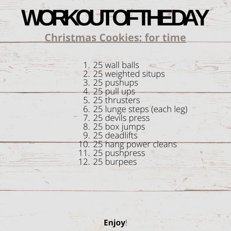 For Time Workouts, Wods Crossfit, Christmas Workout, Gym Workout Plan For Women, Holiday Workout, Wod Workout, Workout Partner, Crossfit Wod, Wall Balls