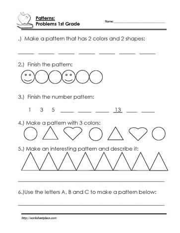 Finish the Pattern Worksheet Word Pattern, Number Sense Activities, Pattern Worksheet, Mathematics Worksheets, Literacy Worksheets, Word Patterns, Number Patterns, Math Words, Math Word Problems