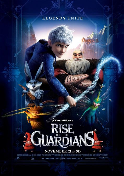 The Guardian Movie, Little Dorrit, Dreamworks Movies, Movie Time, See Movie, Rise Of The Guardians, Kids' Movies, Jude Law, Dreamworks Animation