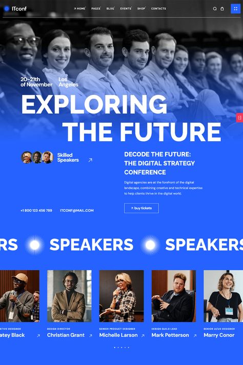 ITconf - The Ultimate Conference & Events WordPress Theme Website Features Design, Newsletter Page Design, One Page Landing Page Design, Newsletter Banner Design, Tech Infographic Design, Website Creative Design, 2024 Website Design, Educational Websites Design, Newsletter Graphic Design