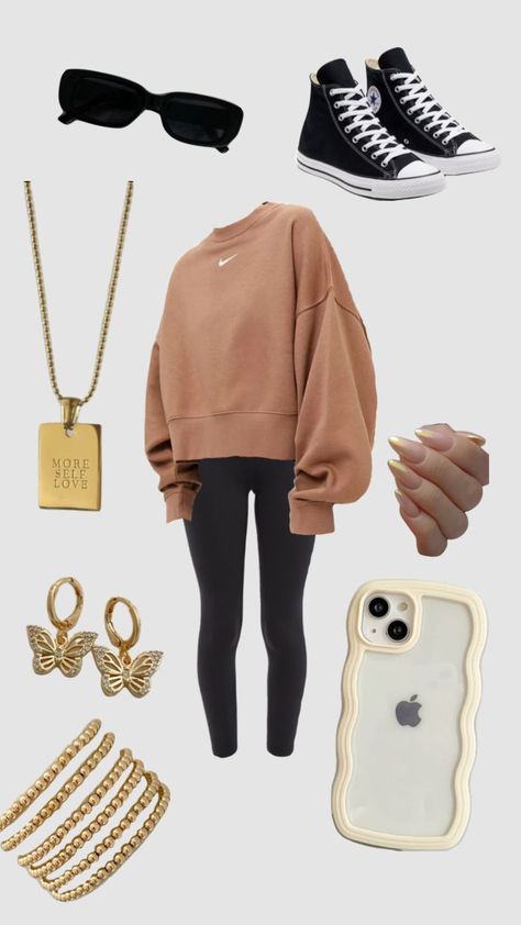 Cute Outfits With Hoodies, Cute Fit Ideas, Outfit Inspirations For School, Coffee Advertisement, Legging Outfit, Cute Outfits With Leggings, Casual Preppy Outfits, Cute Lazy Outfits, Cute Lazy Day Outfits