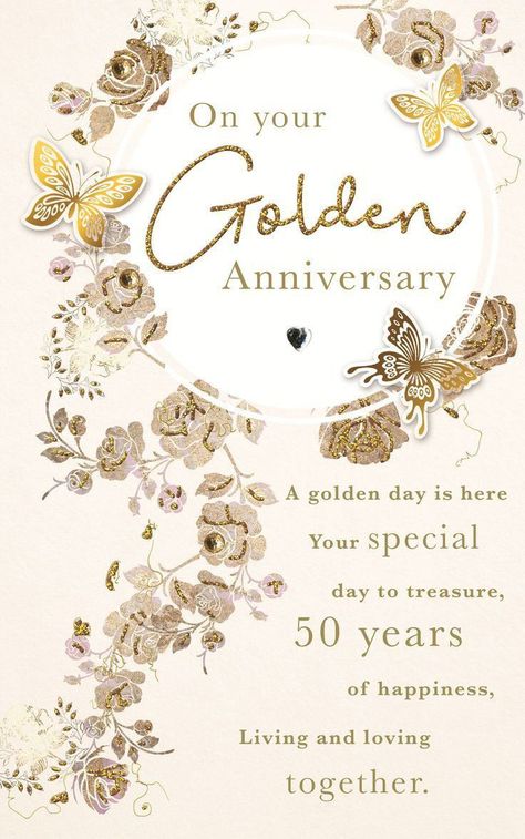 50th Anniversary Wishes, 50th Wedding Anniversary Wishes, Happy Wedding Anniversary Cards, Golden Anniversary Cards, Anniversary Wishes For Couple, Wedding Anniversary Greetings, Wedding Anniversary Message, Wedding Anniversary Greeting Cards, 50th Anniversary Decorations