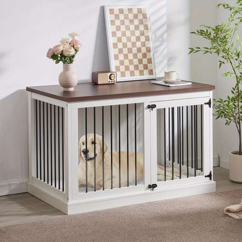 Small Dog Cage, Large Dog Crate Furniture, Kennel Furniture, Double Dog Crate, Dog Crate Table, Furniture Style Dog Crate, Wood Dog Crate, Indoor Dog Kennel, Cat Crate