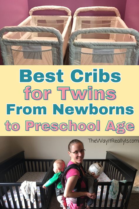 When looking for the best cribs for twins, there are many factors to consider including how much space you have, cost, and how long they’ll last you. In this post I’ll go over the best cribs for twins in every situation to help parents of twins prepare for their twins’ arrival. Preparing For Twins, Cribs For Twins, Twin Cribs, Graco Pack N Play, Sleeping Twins, Raising Twins, Mom Health, Best Crib, Boys Crib