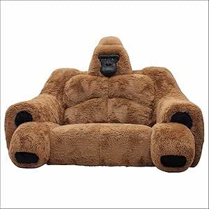 AWOJVIS gorilla sofa,sofa bed,Big sofa gorilla,sleeper sofa,sofas and couches,sofa and bed Animal chair (Brown Plush Gorilla Sofa) Adara Sanchez, Animal Chair, Big Sofa, Big Sofas, Sofa And Bed, Sofa Sofa, Wood Detail, Wood Bedroom, Room Stuff